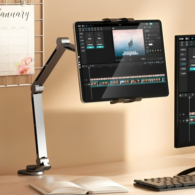 Luxoré | Halterung für Tablet und Smartphone – verstellbar - leicht - elegant