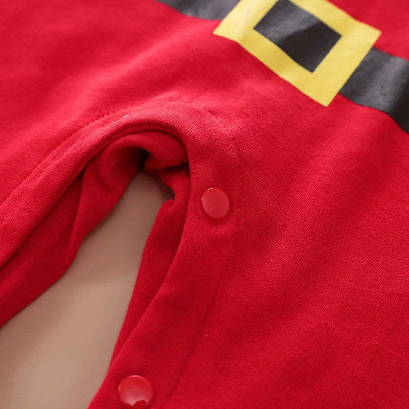 SantaSnug™ – Weiches Weihnachtskostüm aus Baumwolle – Baby erste Weihnachtsoutfit