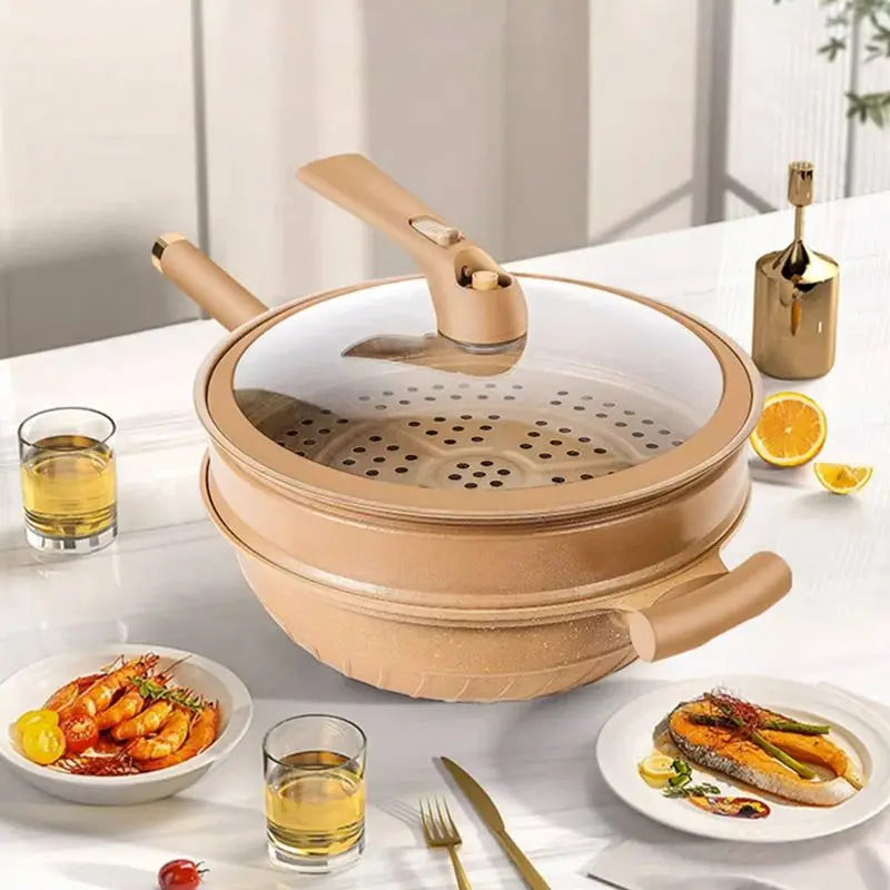 CleverChef Smart Wok | Vielseitige Kochwok für mühelose Mahlzeiten