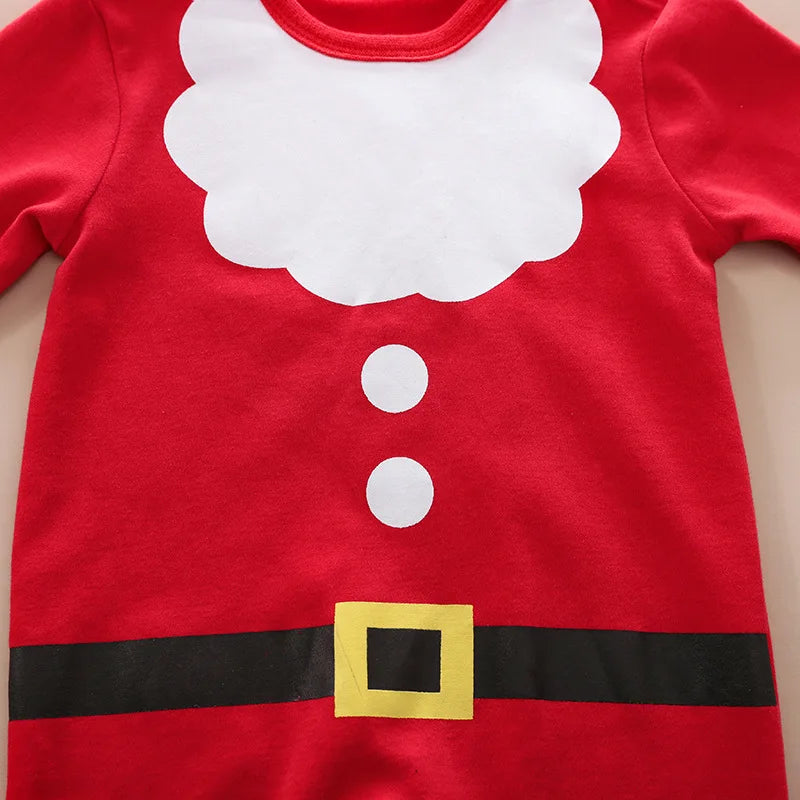 SantaSnug™ – Weiches Weihnachtskostüm aus Baumwolle – Baby erste Weihnachtsoutfit