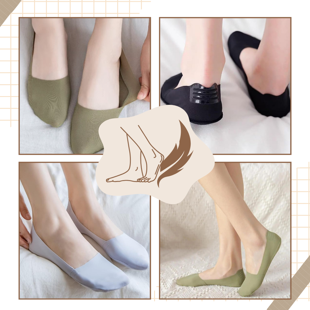 Unsichtbare Anti-Rutsch-Socken