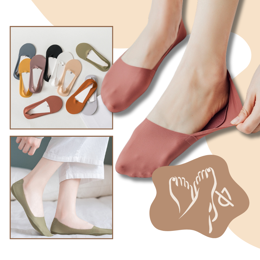Unsichtbare Anti-Rutsch-Socken