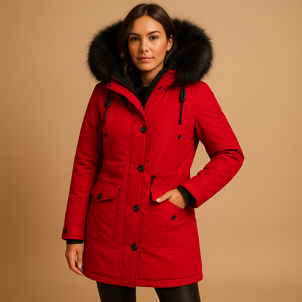 Yaraline Lange Winterjacke für Damen – Wasserdicht und Warm