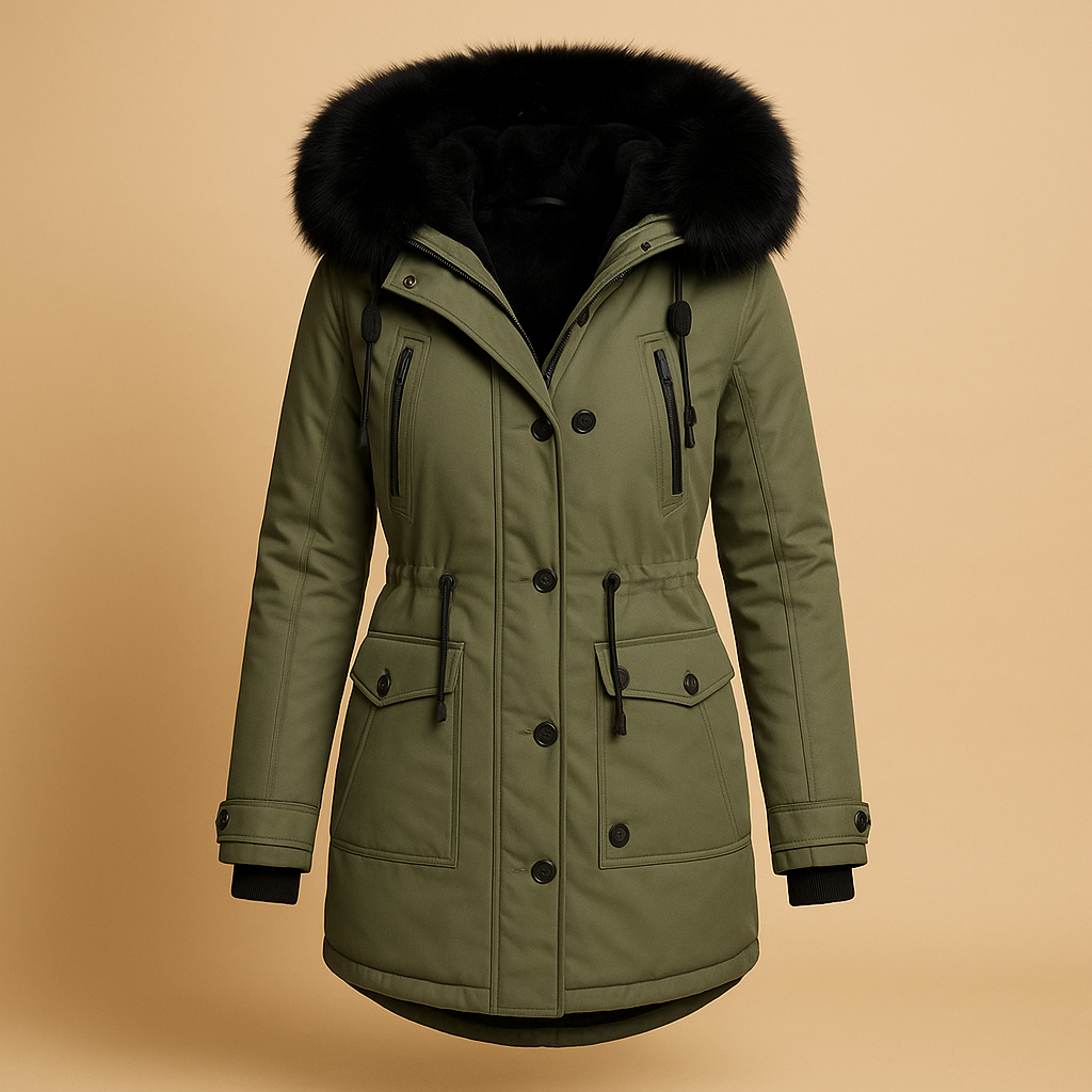 Yaraline Lange Winterjacke für Damen – Wasserdicht und Warm