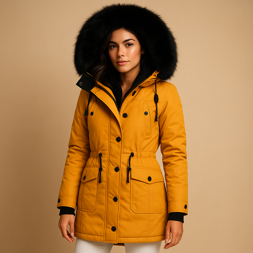 Yaraline Lange Winterjacke für Damen – Wasserdicht und Warm