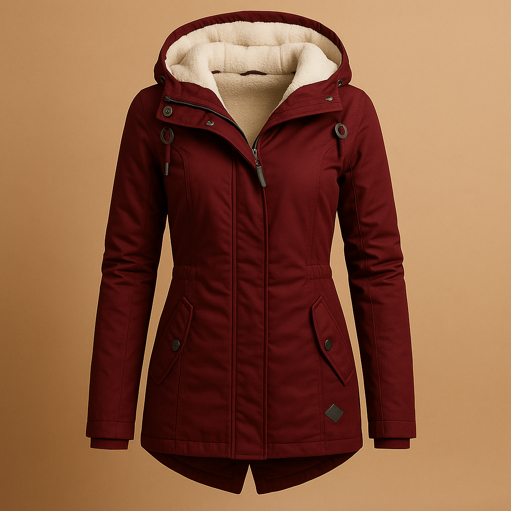 Manoria Lange Winterjacke für Damen – Warm und Elegant