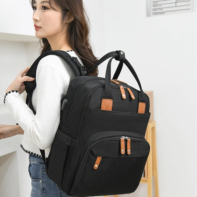 2-in-1 Baby Rucksack mit Wickelauflage