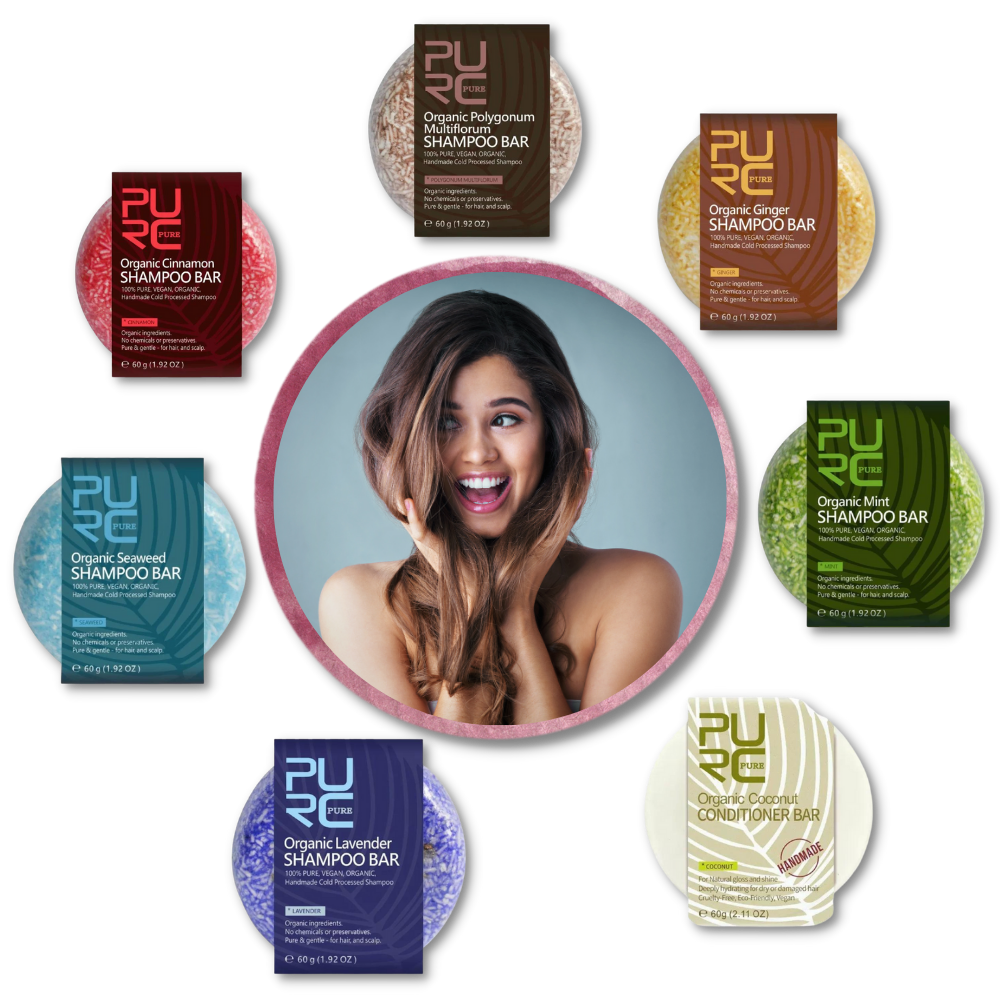 Natürliche Shampoo- und Conditioner-Bars