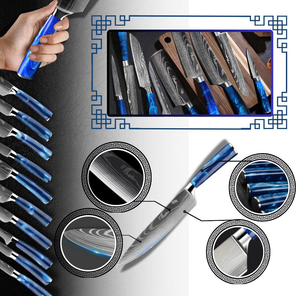 Atlantikblaue Japanische Messer