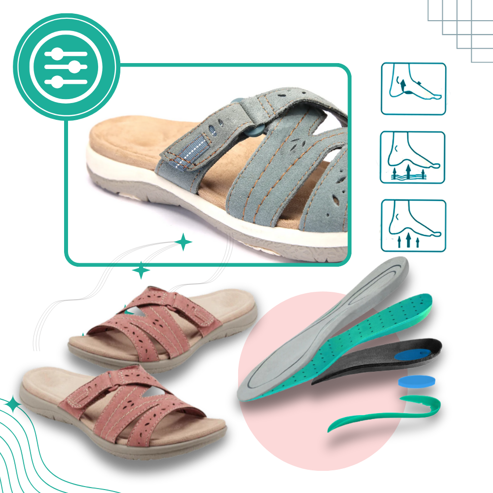 Orthopädische Einlegesohlen Sandalen mit offenen Zehen