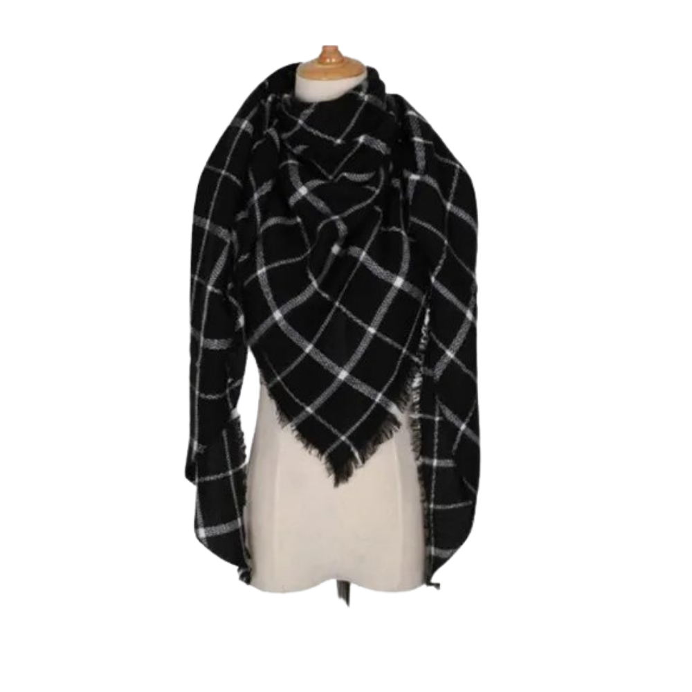 Karo Kaschmir Schal Mohair-Gefühl