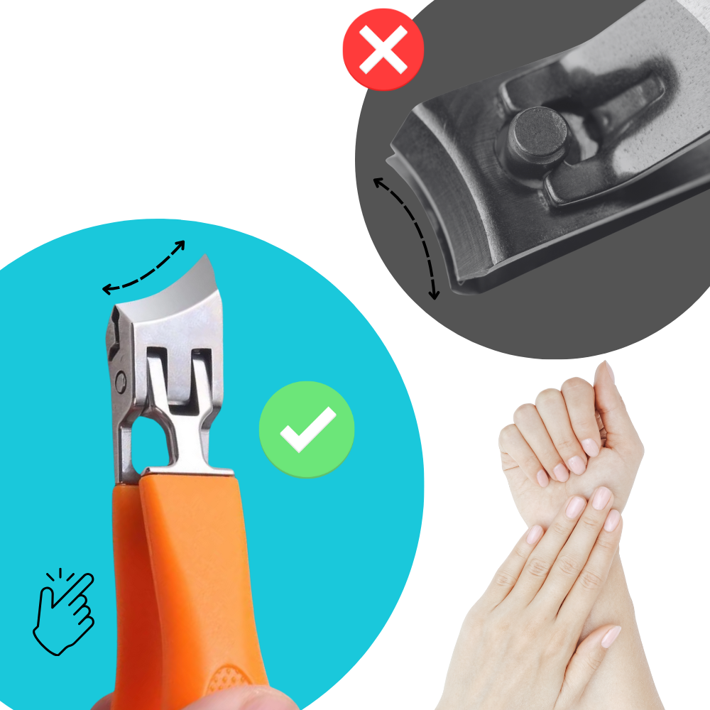 Präzisionsgriff Nagelknipser mit breiter Klinge