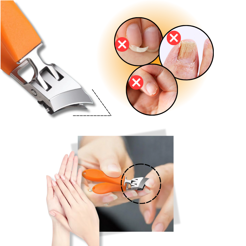 Präzisionsgriff Nagelknipser mit breiter Klinge