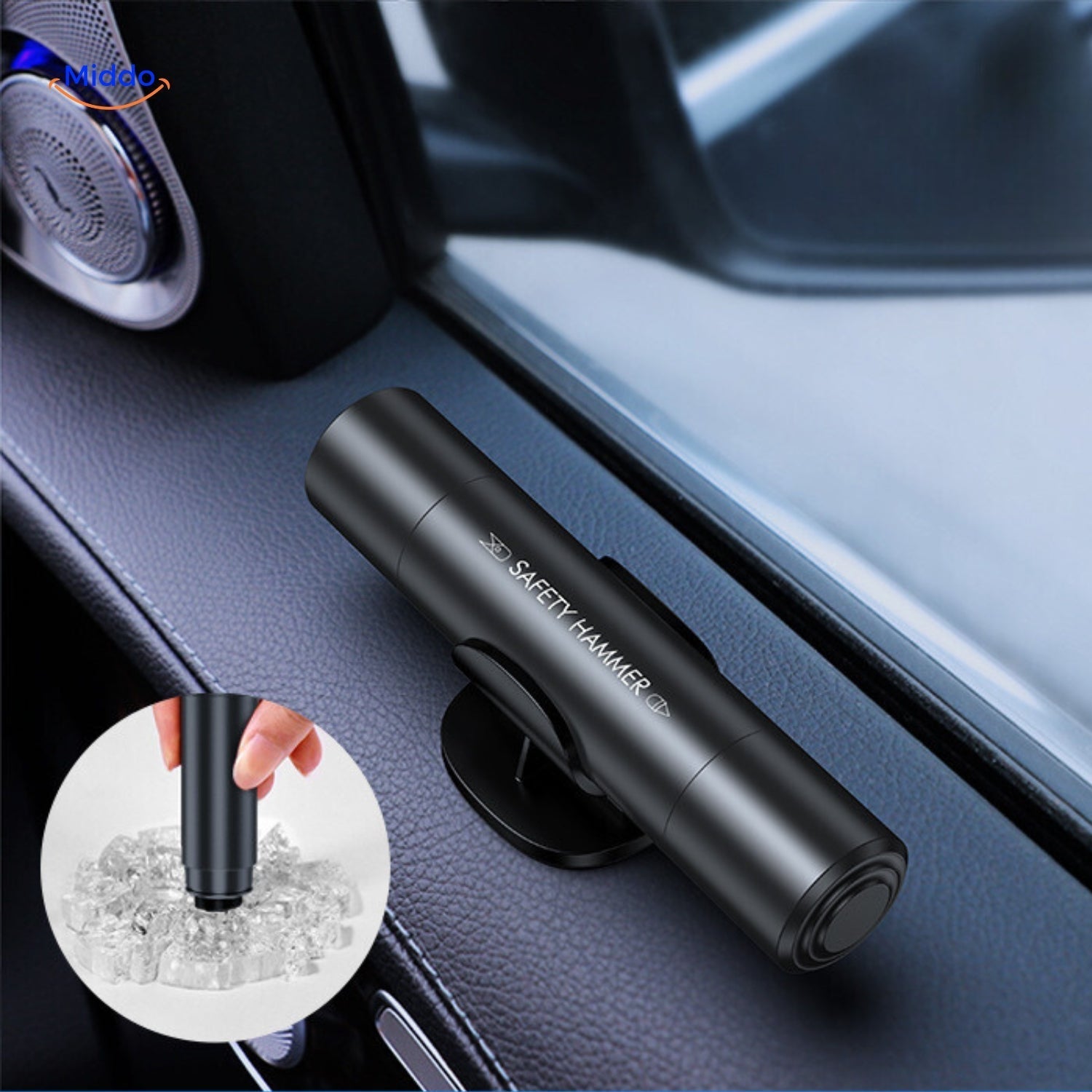 Élégance | 2-in-1 Notfallwerkzeug | Fensterbrecher - Gurtschneider - Kompakt