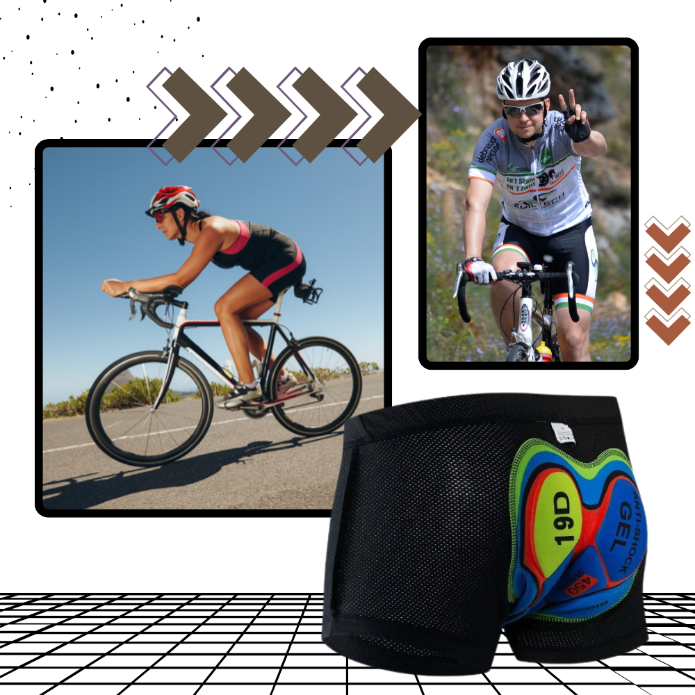 Nahtlose gepolsterte Fahrradhose