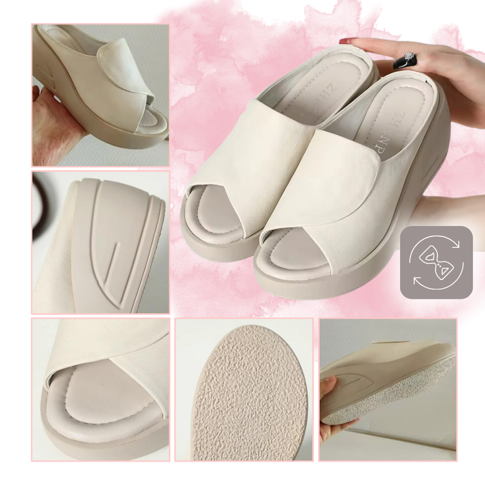 Stoßdämpfende orthopädische Sandalen mit Absatz