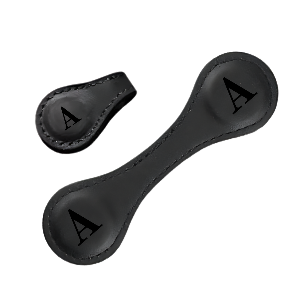 Eleganter personalisierter magnetischer Lesezeichen aus Leder