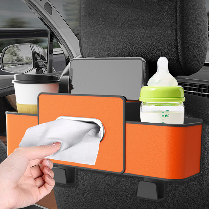 LuxuraBox Auto Multifunktionale Rückenlehnen-Aufbewahrungsbox | Stilvolle Aufbewahrungslösung für Ihre Autoorganisation