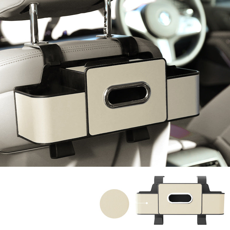 LuxuraBox Auto Multifunktionale Rückenlehnen-Aufbewahrungsbox | Stilvolle Aufbewahrungslösung für Ihre Autoorganisation