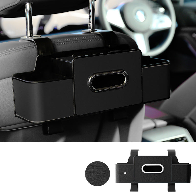 LuxuraBox Auto Multifunktionale Rückenlehnen-Aufbewahrungsbox | Stilvolle Aufbewahrungslösung für Ihre Autoorganisation
