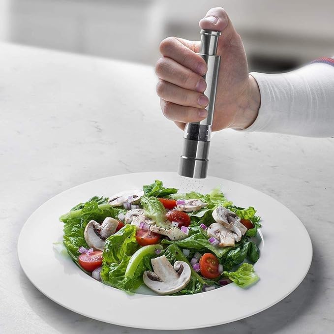 GourmetEssence Luxus Pfeffer- und Salzmühle | Elegante Mühle für perfekt gewürzte Gerichte