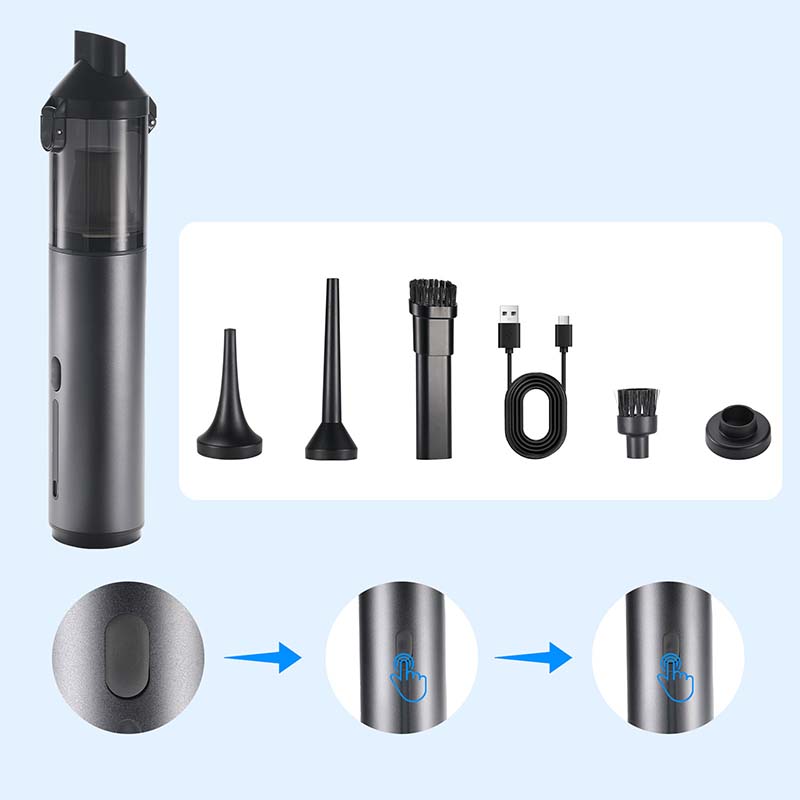 LuxVac Elite Kabelloser Auto-Staubsauger | Hochleistungs-Handstaubsauger für müheloses Auto-Detailing