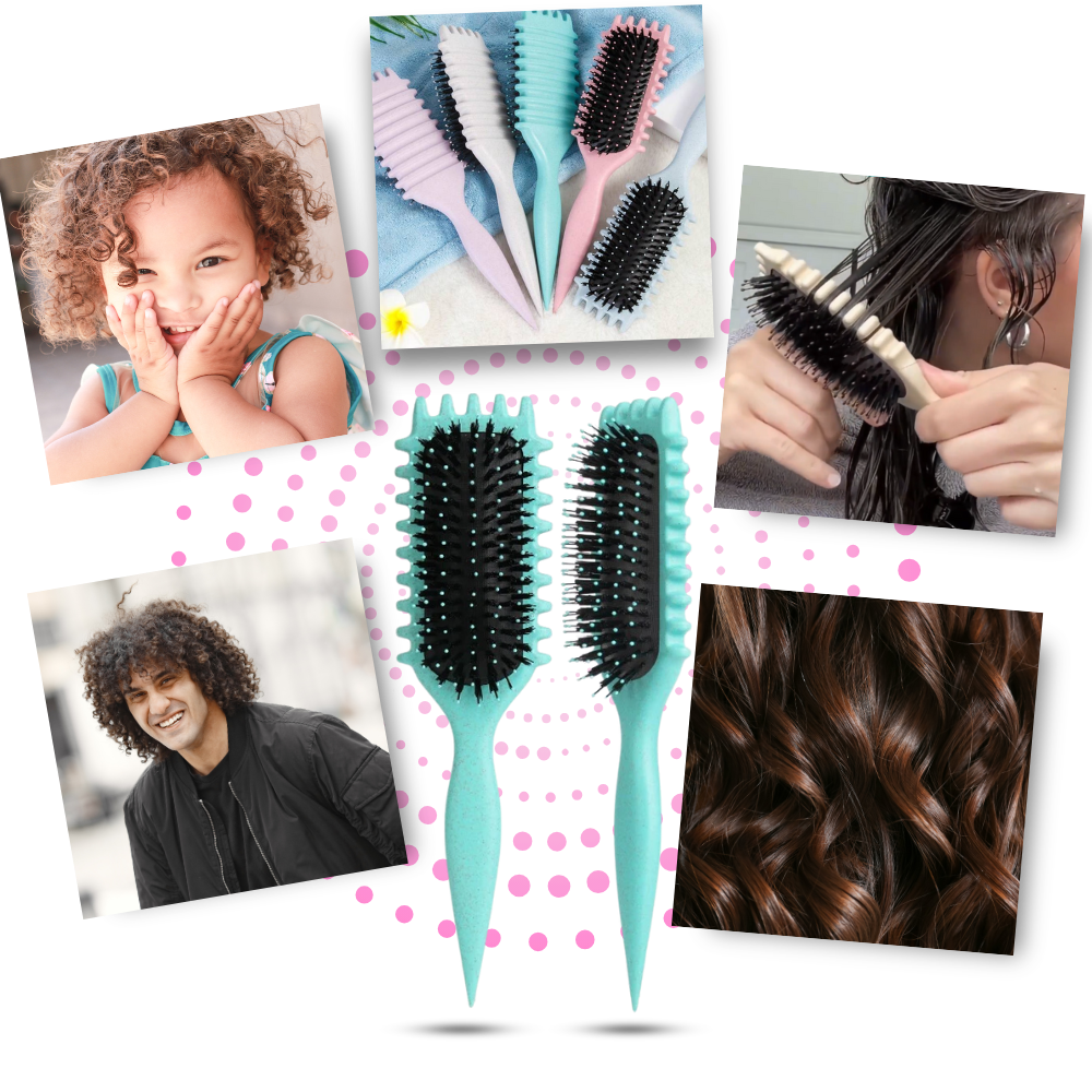 Verwicklungsfreier Locken definierender Pinsel