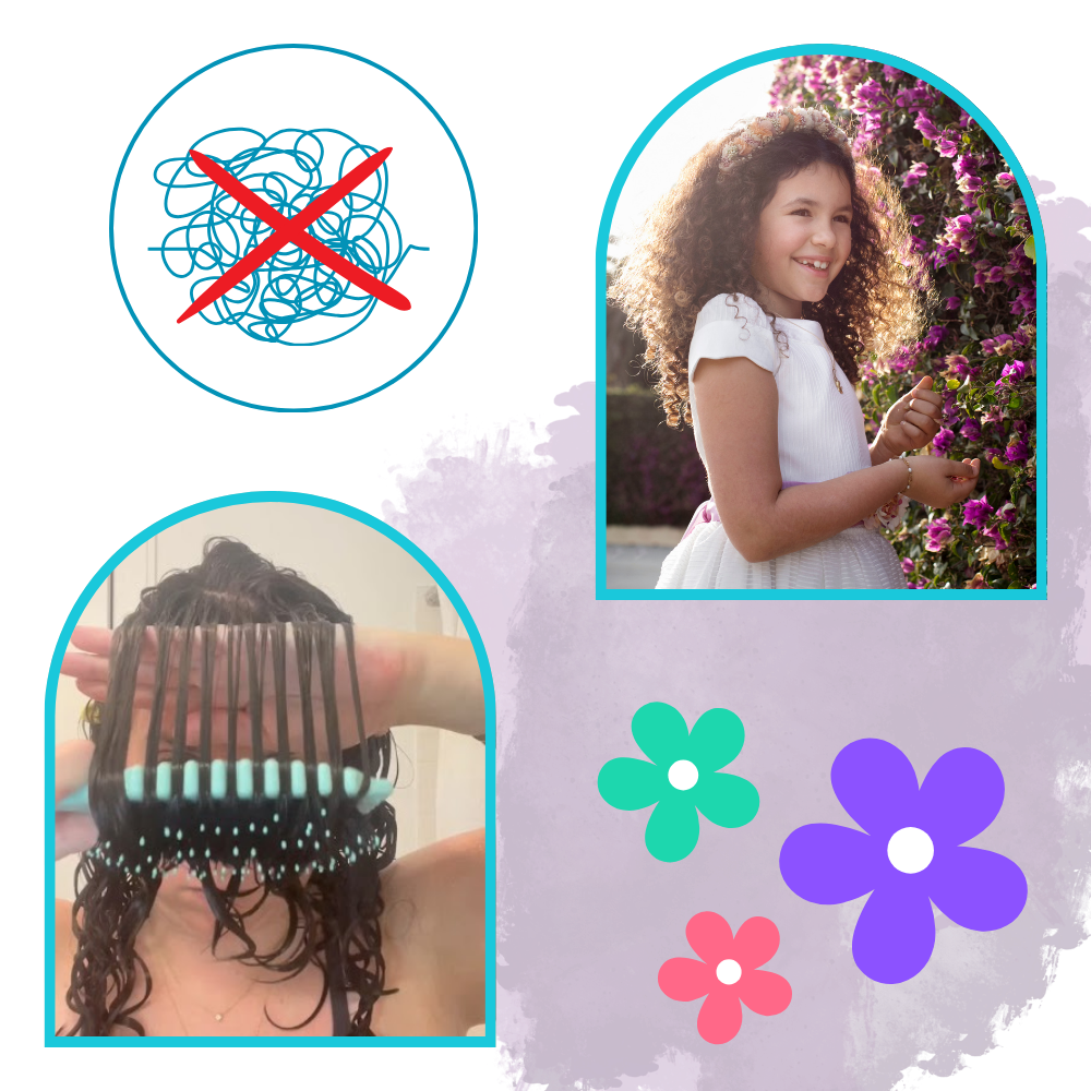 Verwicklungsfreier Locken definierender Pinsel