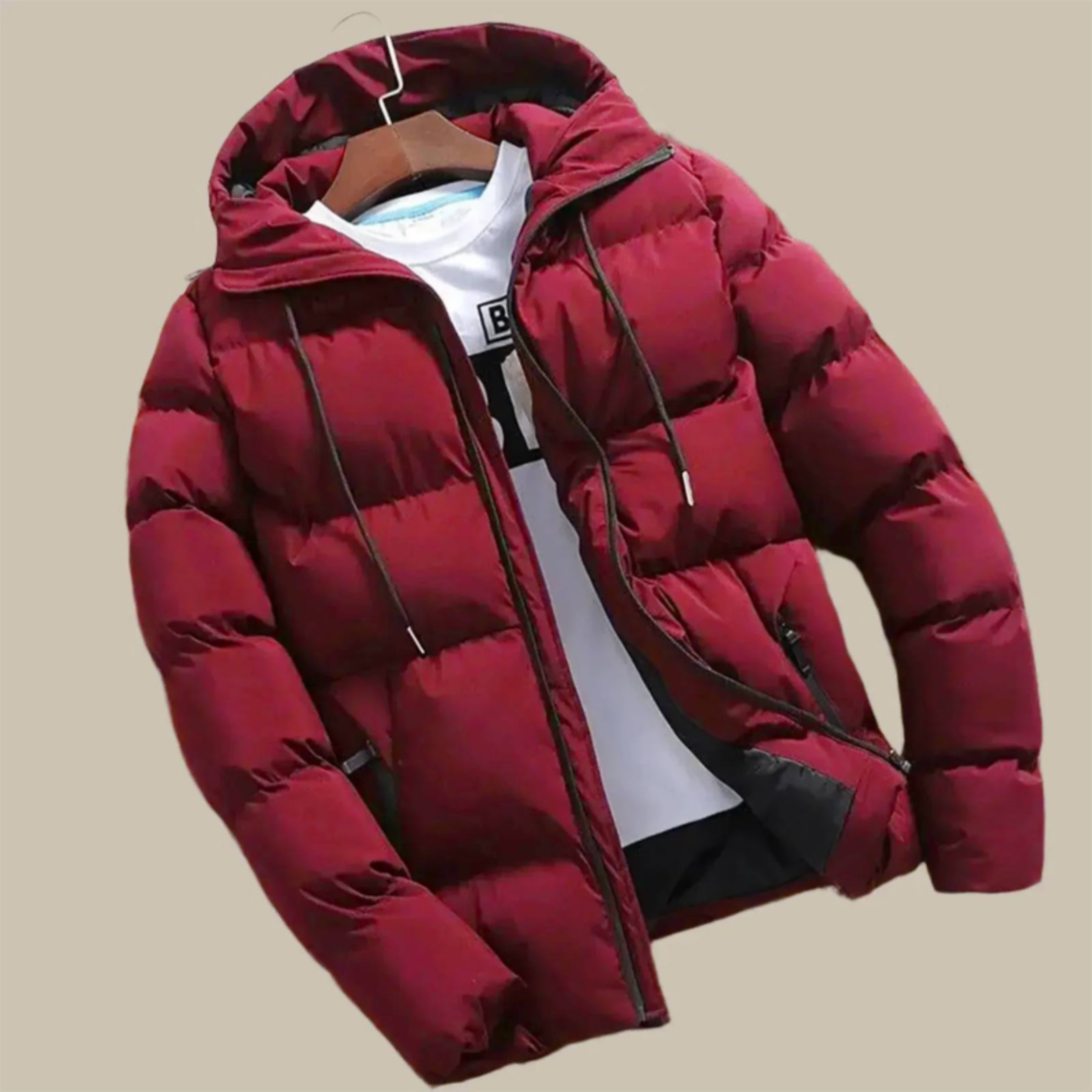 Winterjacke Herren | Wasserdicht | Puffer Design | Mit Kapuze