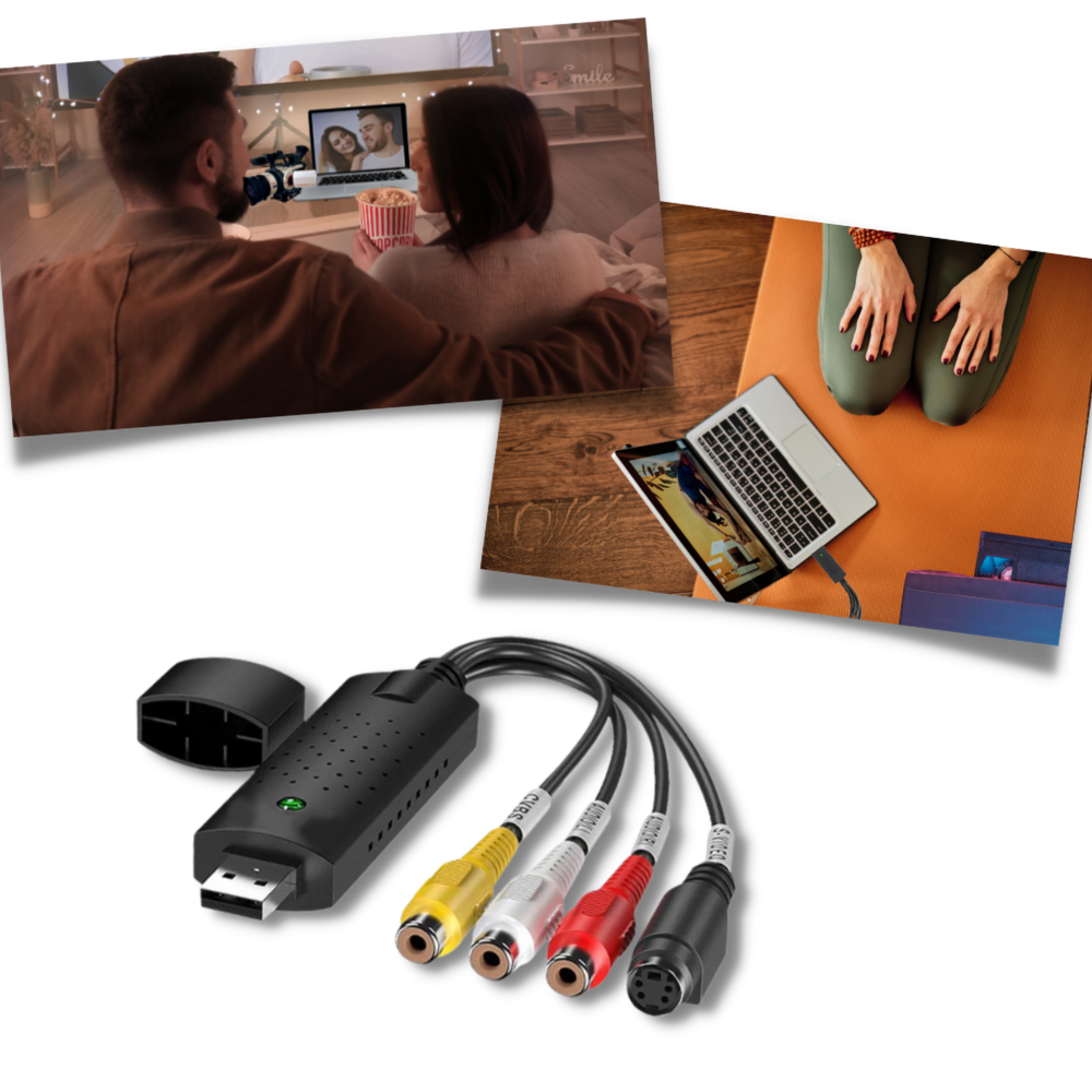 USB 2.0 Easier Cap Video TV DVD VHS DVR Capture Adapter