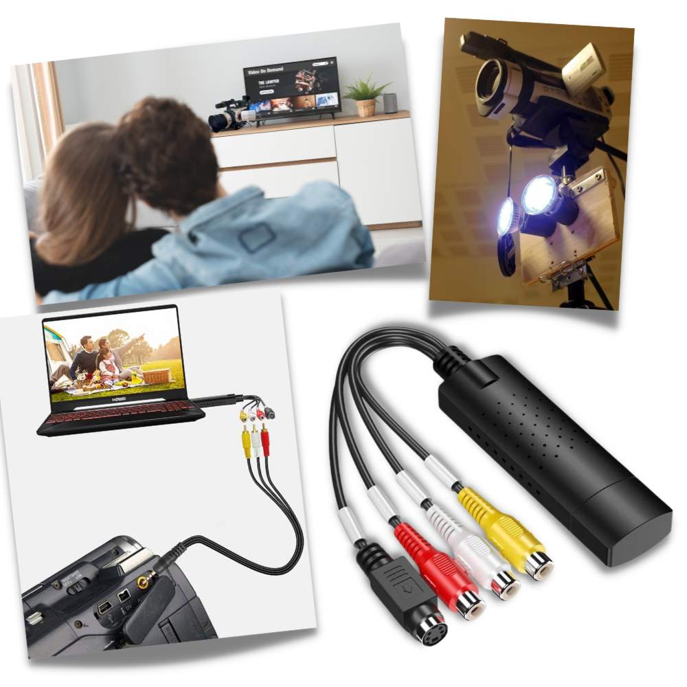USB 2.0 Easier Cap Video TV DVD VHS DVR Capture Adapter