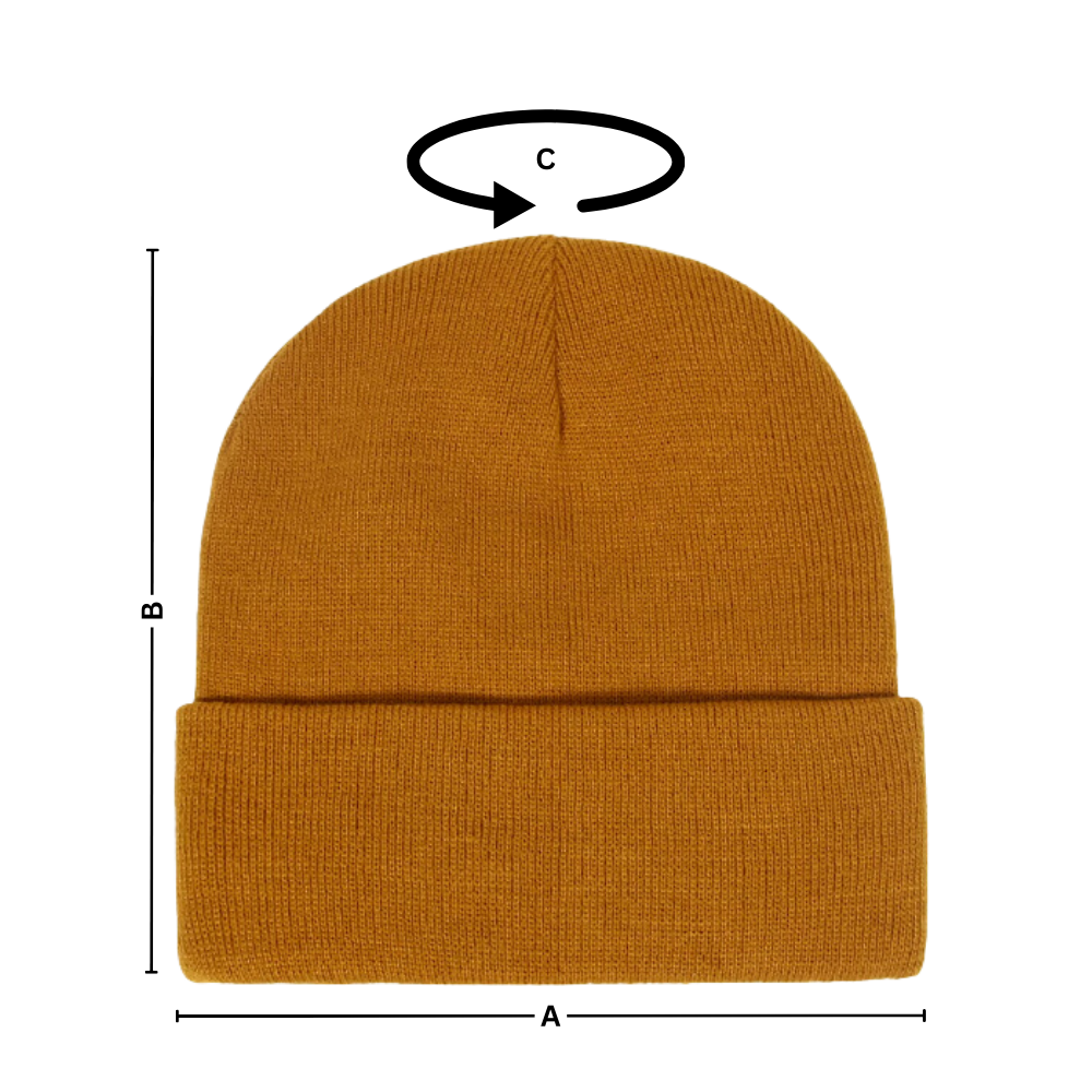 Warme Strickmütze mit Satinfutter