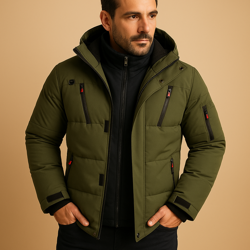 Herren AllWeather Winterjacke – Wasserdicht, Warm und Stilvoll