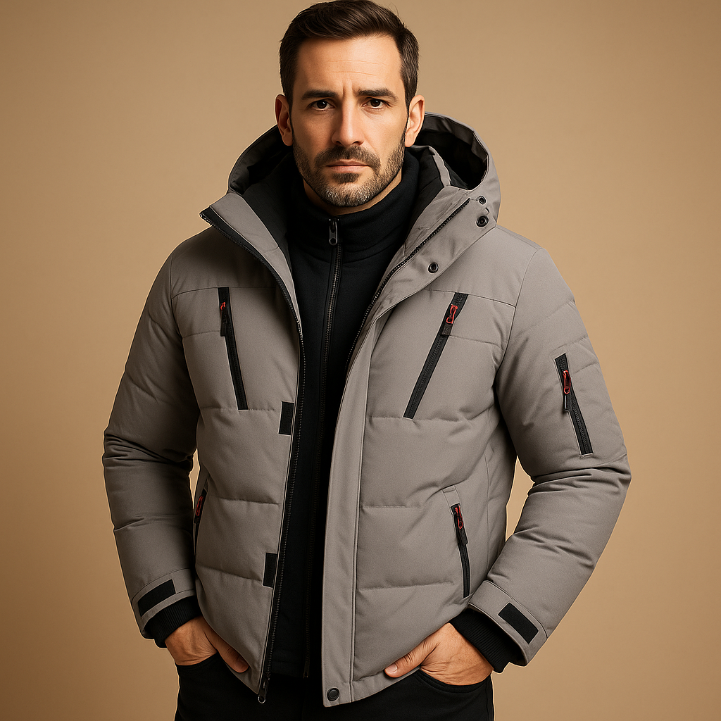 Herren AllWeather Winterjacke – Wasserdicht, Warm und Stilvoll