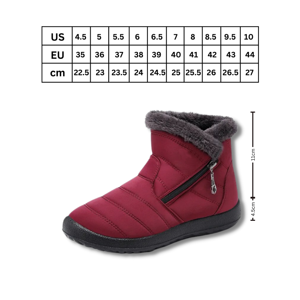 Damen Warme Wasserdichte Schneestiefel