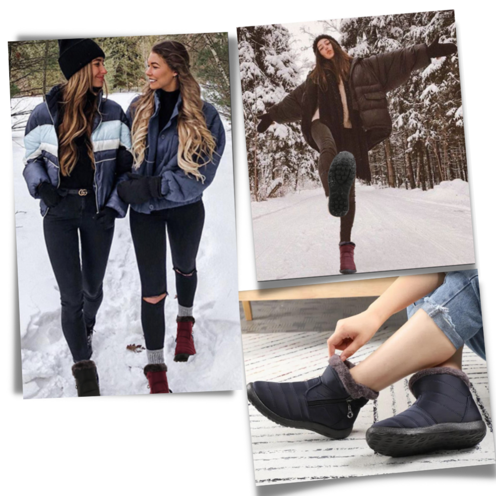 Damen Warme Wasserdichte Schneestiefel