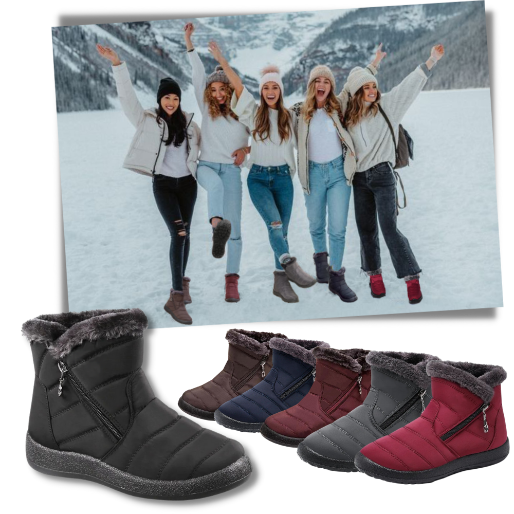 Damen Warme Wasserdichte Schneestiefel