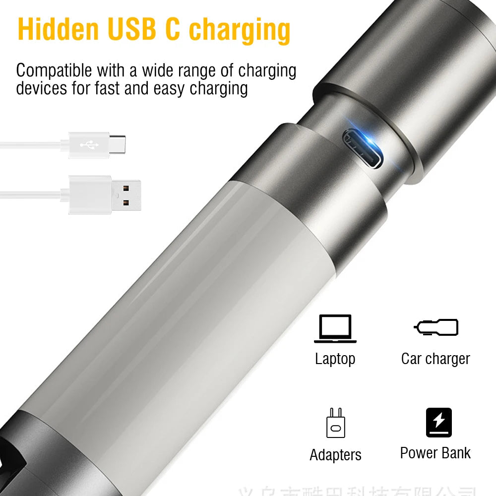 Boruit LED-Taschenlampe mit hoher Leistung