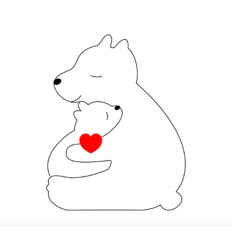 Persönliche Bärenfamilie Dekoration