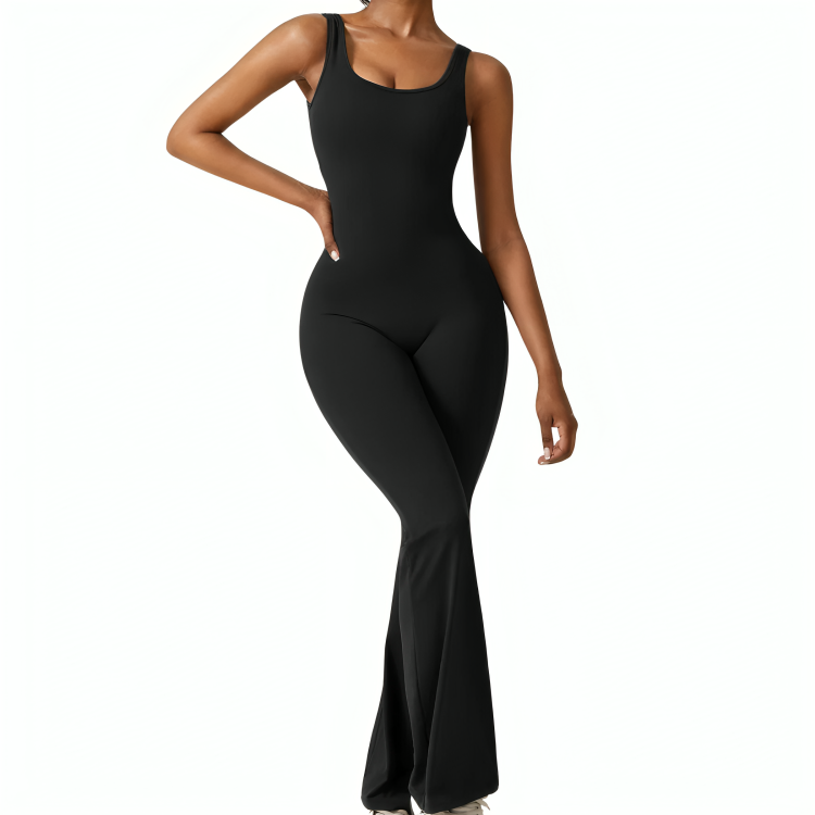 Kyliams | Enganliegender Jumpsuit mit weitem Bein