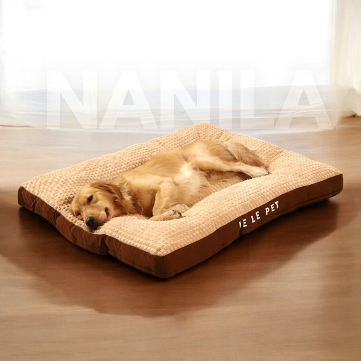 SnoozePaw Luxe Hundebett – Robuster Schaum, Abnehmbarer Bezug und Optimale Unterstützung