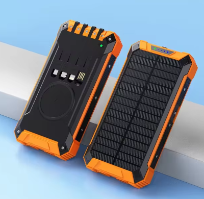 Solarbetriebene PowerBank | Tragbares Wasserdichtes Solarladegerät
