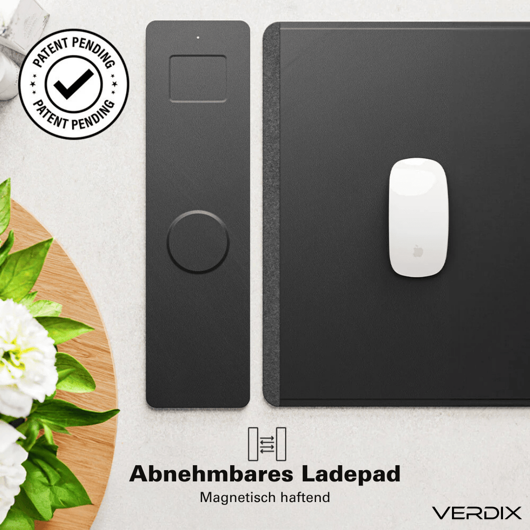 MagCharge 3-in-1 Magnetische Drahtlose Lade-Mauspad | Laden, Arbeiten und Leuchten
