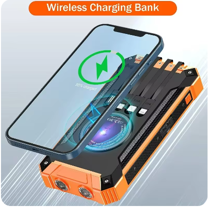Solarbetriebene PowerBank | Tragbares Wasserdichtes Solarladegerät