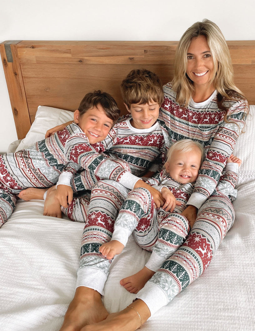 Weihnachtliches Druck-Matching Familie Weihnachts-Pyjamas - Hundepyjamas inklusive