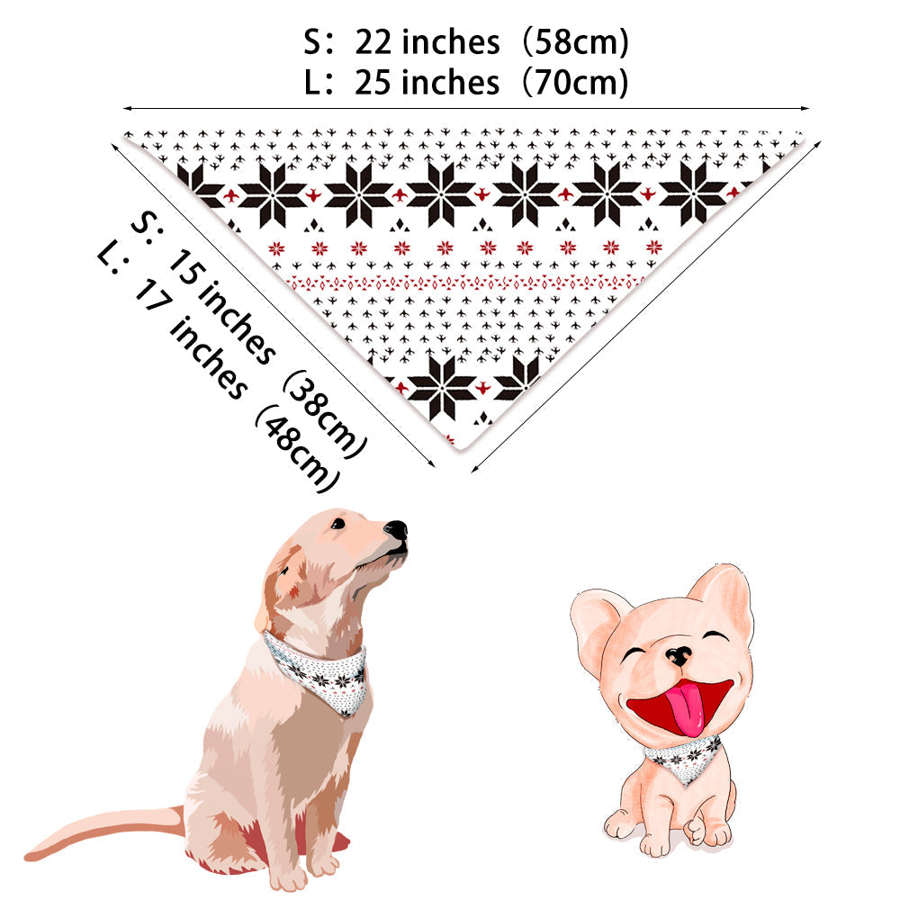 Weiße Schneeflocken Druck Passende Familien Weihnachts-Pyjamas - Hund Pyjamas enthalten