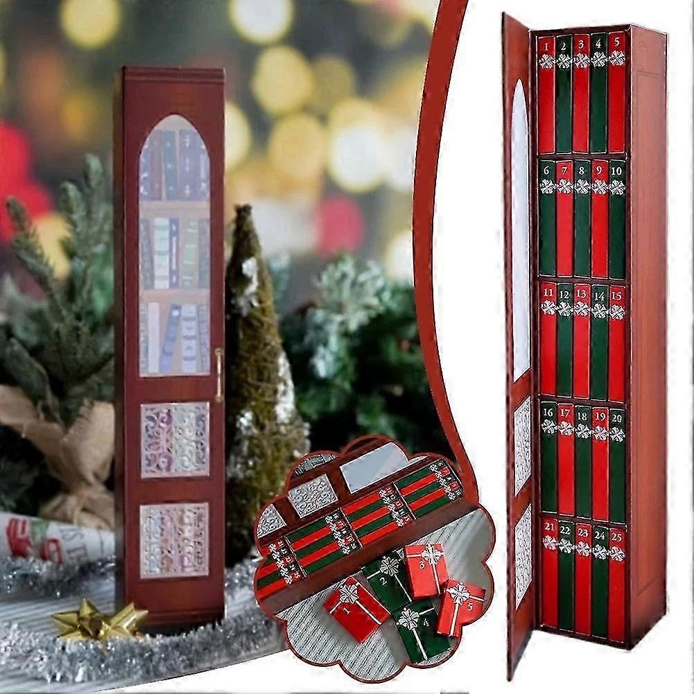 BookNest | Mini Buch Ornament Adventskalender 2025 für Literaturfreunde mit 24 Weihnachtsgeschenken