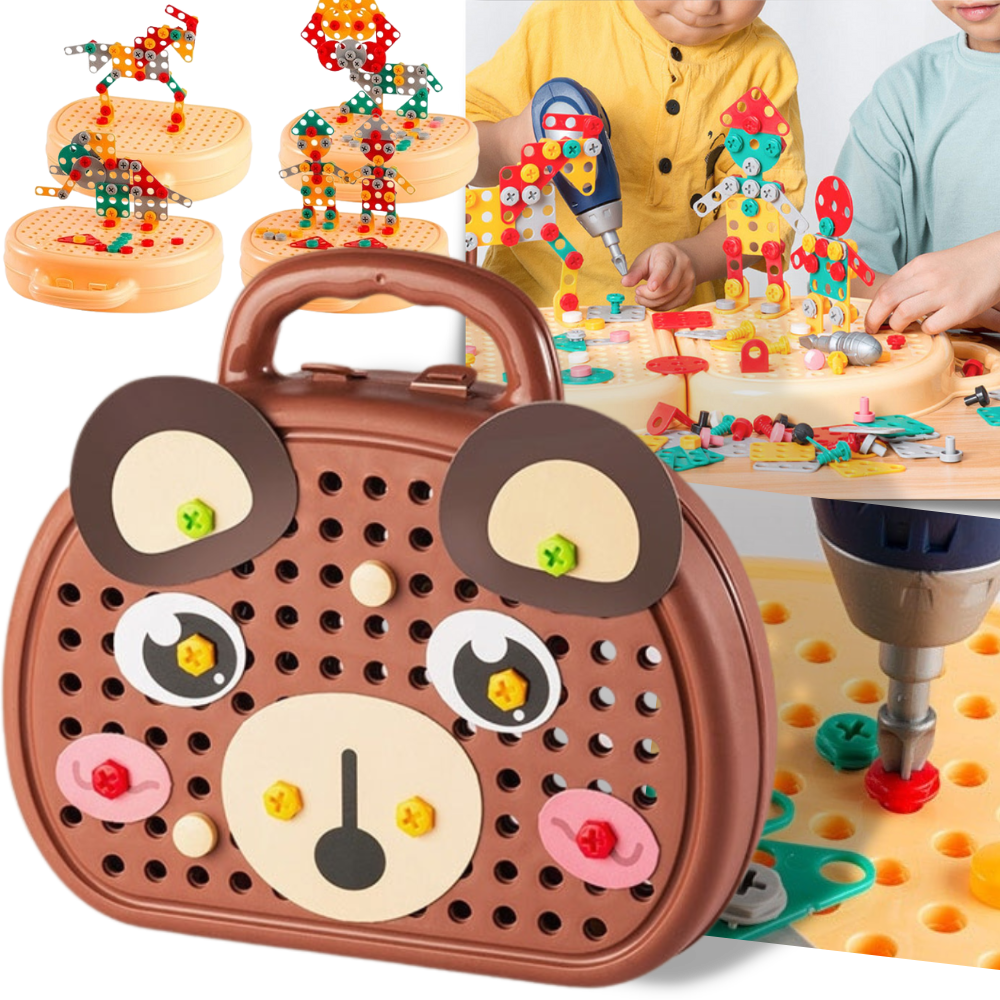 Bildungs-Puzzle-Spielzeug und Bohrset