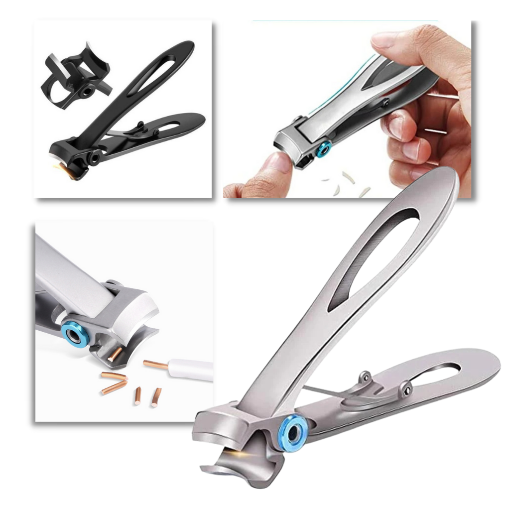 Edelstahl Nagelknipser mit breitem Kiefer