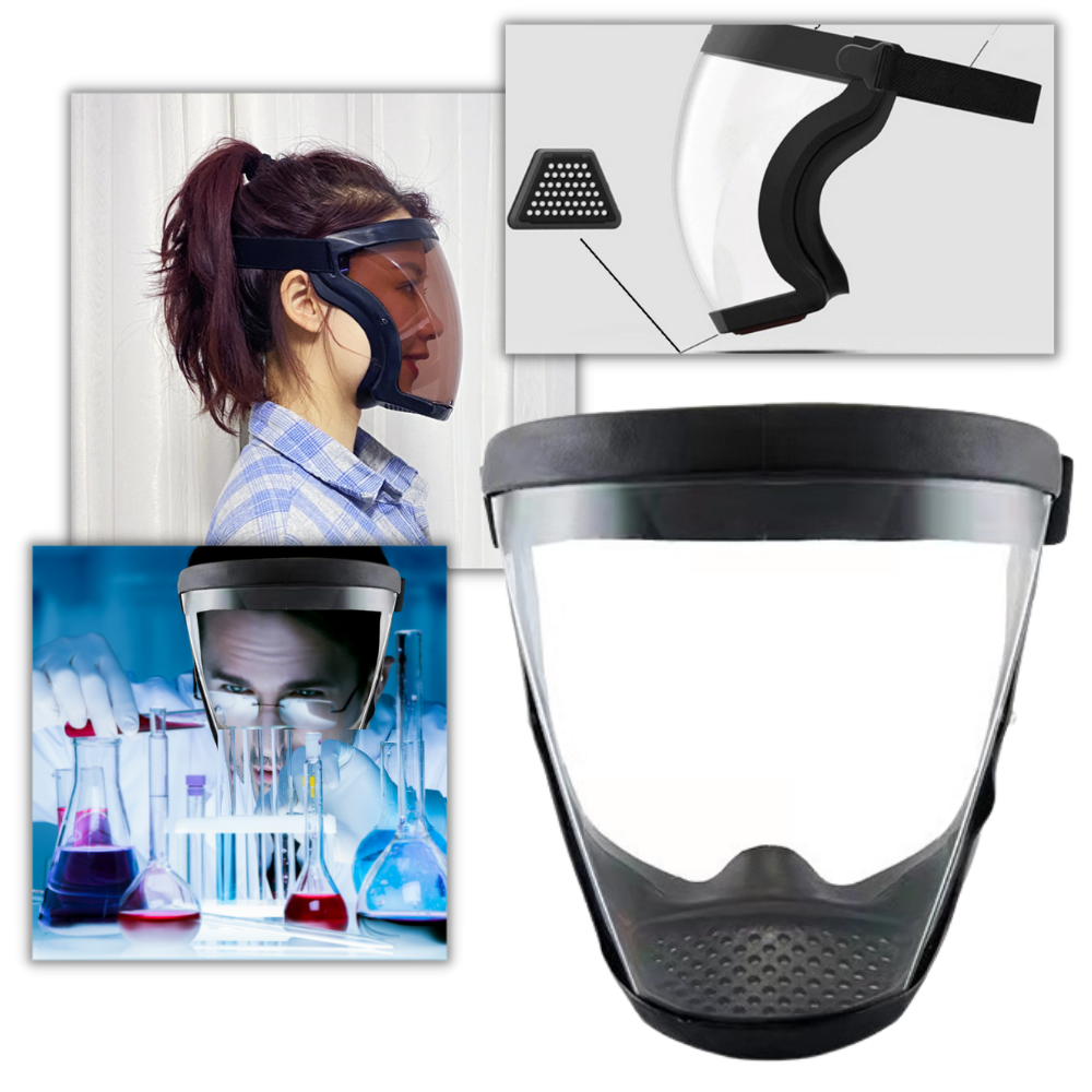 Transparente Schutz-Gesichtsschutzmaske